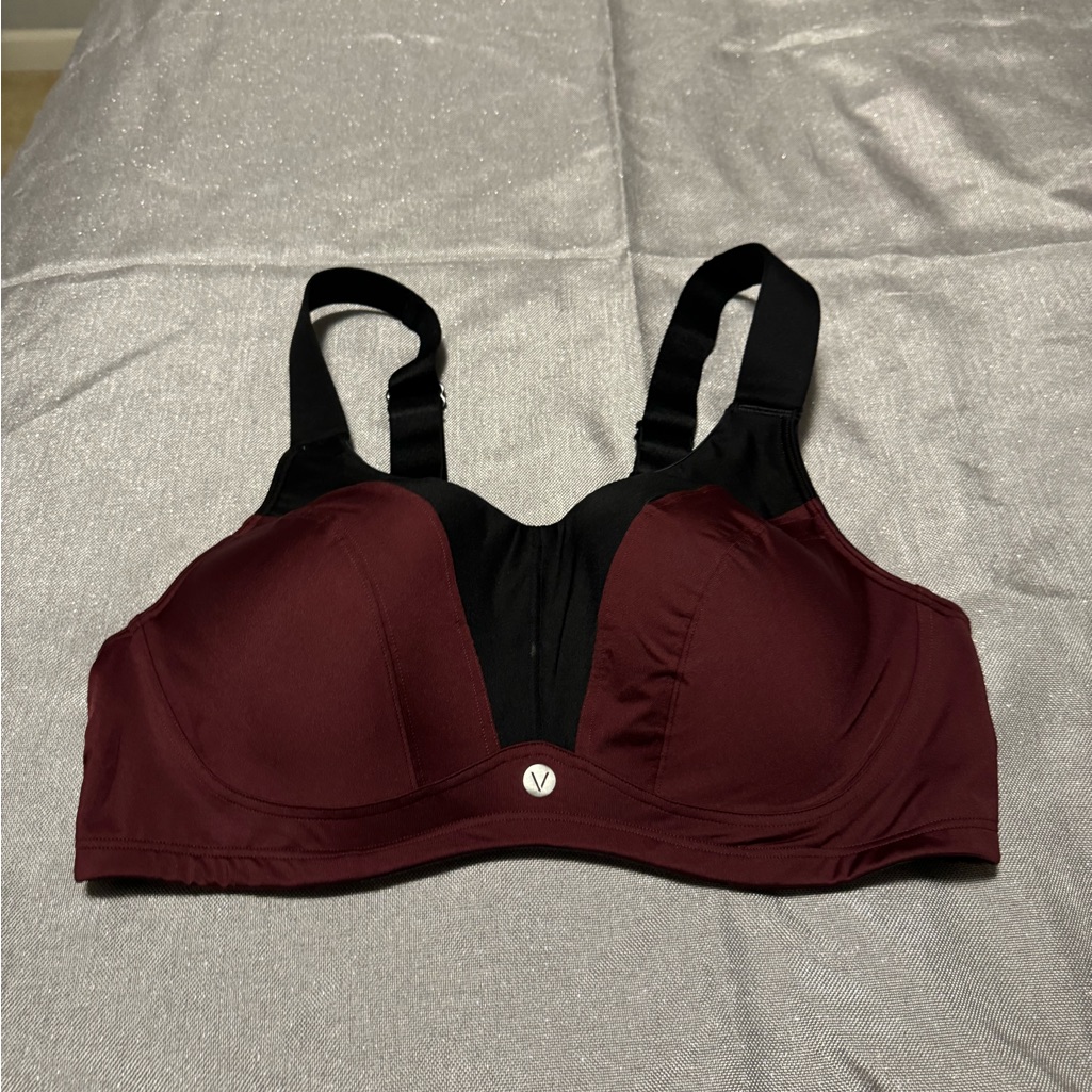 Lane Bryant Livi Deep Red And Black Bra